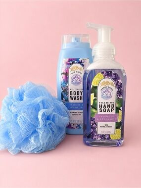 Lilly Beth& Bergamot Foaming Hand Soap — Blue & Purple